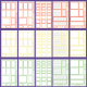 Pastel Boxes Sticker Book - Mojo JojoPlans
