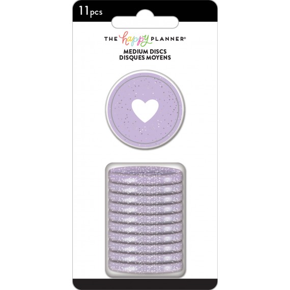 Grape - Glitter Medium Discs
