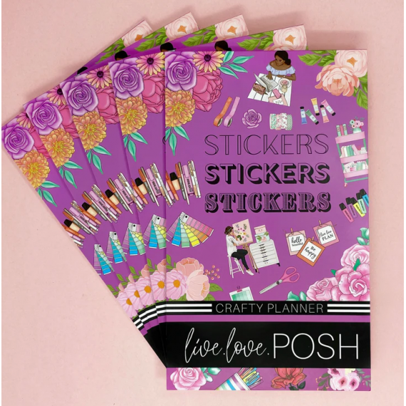Crafty Planner Sticker Book - Live Love Posh