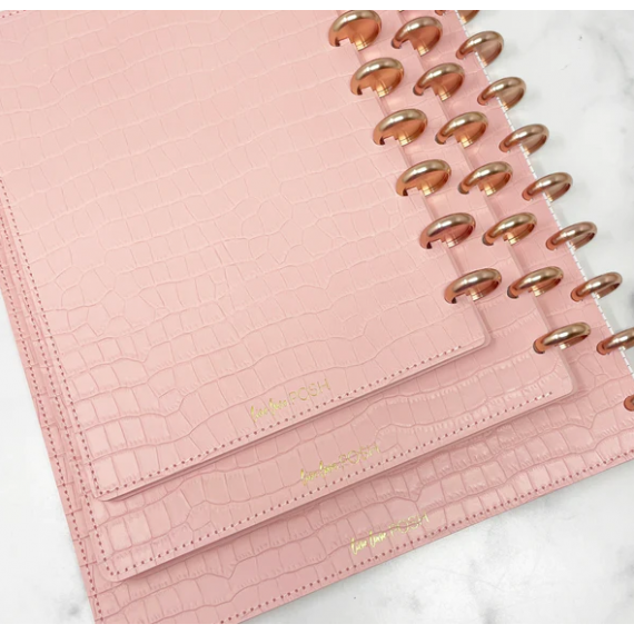 Pink Peony Croco - Classic Chic Cover Set - Live Love Posh