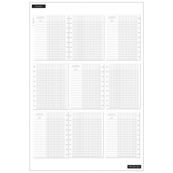 Feilvare - Springtime Flora - Classic Teacher Happy Planner - 12 Months