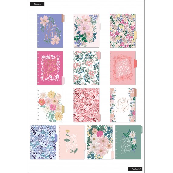 Feilvare - Springtime Flora - Classic Teacher Happy Planner - 12 Months