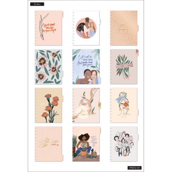 Feilvare - Keep Growing - BIG Happy Planner - Dashboard - 12 months