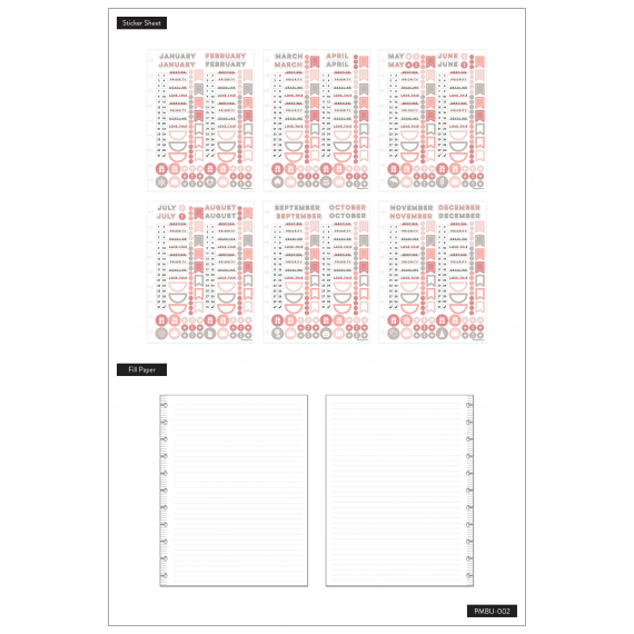 Simple Florals - Big Monthly Plans & Notes