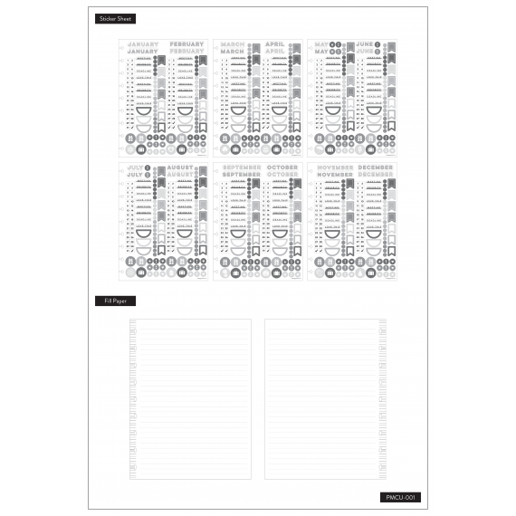 Vintage Florals - Classic Monthly Plans & Notes