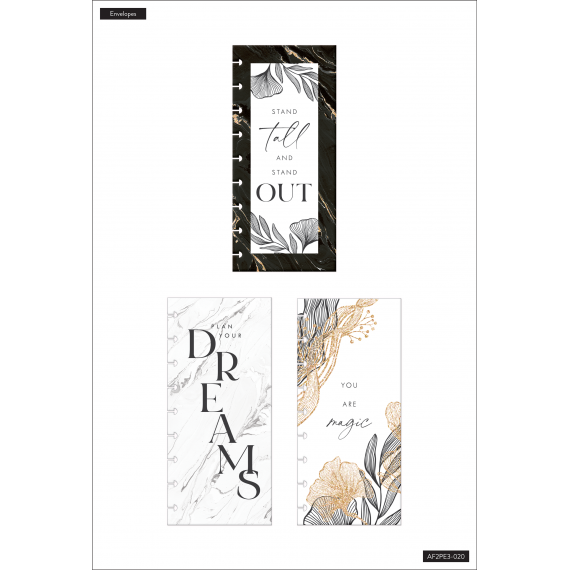 Gold & Black Envelopes - 3 pack