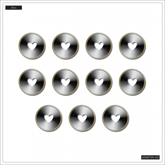 Black & Gold - Two Tone Metal Expander Discs