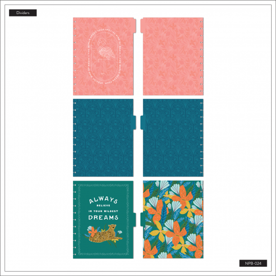 Jewel Tone Jungle - Big Notebook