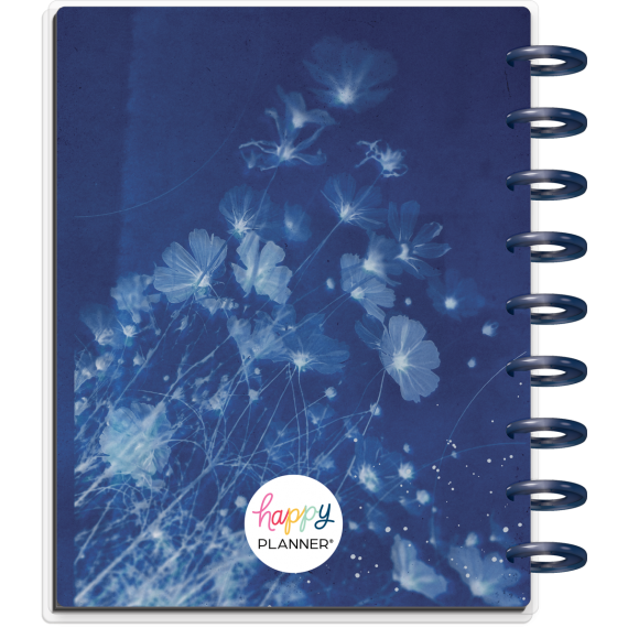 Cyanotype - Classic Frosted Dashboard Happy Planner - 12 Months