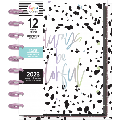 Colorful Animal - Classic Frosted Vertical Happy Planner - 12 Months