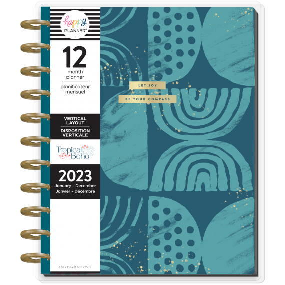 Feilvare - Tropical Boho - Big Vertical Happy Planner - 12 Months