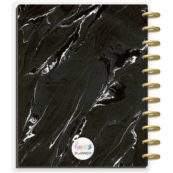 Feilvare - Gold & Black - Big Horizontal Happy Planner - 12 Months