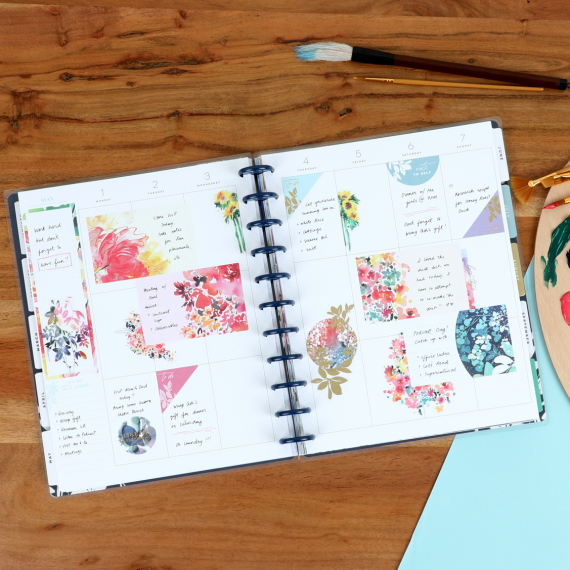 Ingrid Blooms - Big Vertical Happy Planner - 12 Months