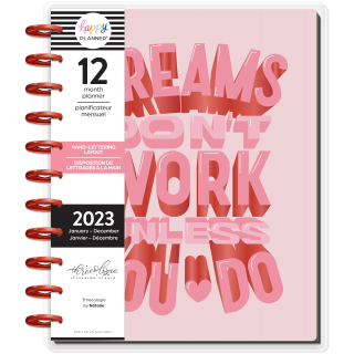 Think Pink - Big Lettering Happy Planner - 12 Months
