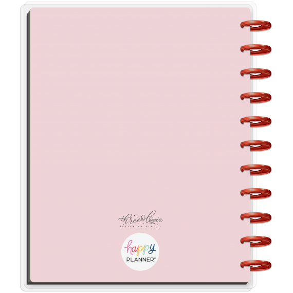 Feilvare - Think Pink - Big Lettering Happy Planner - 12 Months