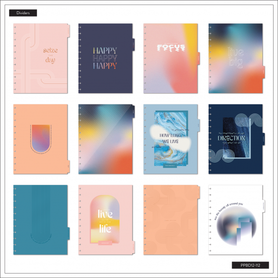 Happy + Mod - Big Vertical Happy Planner - 12 Months