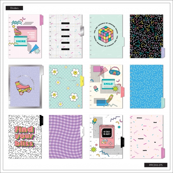 90's - Classic Vertical Happy Planner - 12 Months