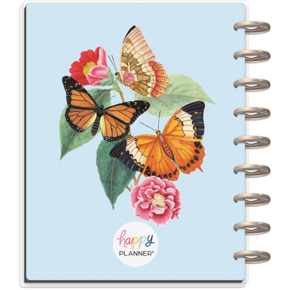 Feilvare - Butterflies & Blooms - Classic Horizontal Happy Planner - 12 Months