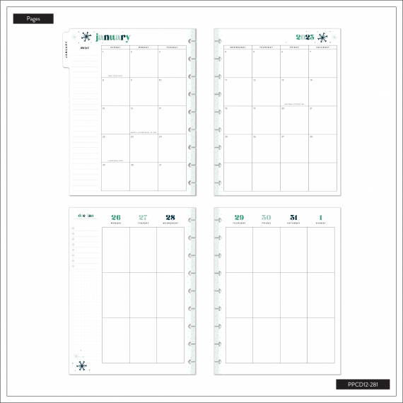 Feilvare - Life Is A Party - Classic Vertical Happy Planner - 12 Months