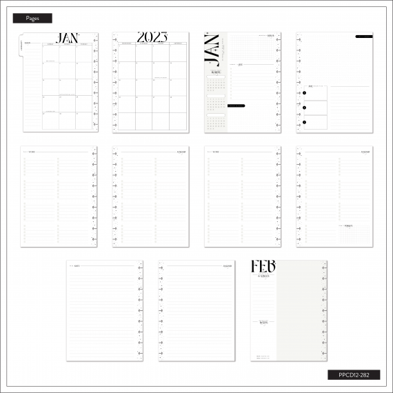 Feilvare - Celestial - Classic Monthly Happy Planner - 12 Months