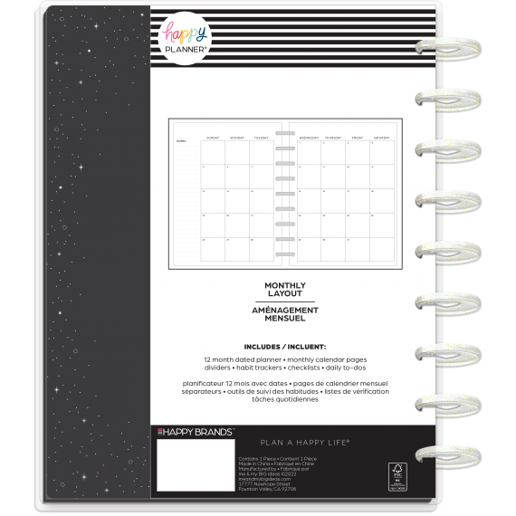 Feilvare - Celestial - Classic Monthly Happy Planner - 12 Months