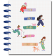 Feilvare - Groovin' & Movin' - Classic Colorblock Happy Planner - 12 Months