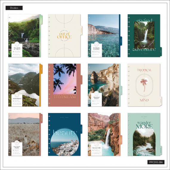 Feilvare - Getaway Vibes - Classic Vertical Happy Planner - 12 Months