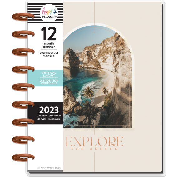 Feilvare - Getaway Vibes - Classic Vertical Happy Planner - 12 Months