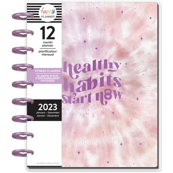 Feilvare - Tie Dye Fitness - Classic Fitness Happy Planner - 12 Months