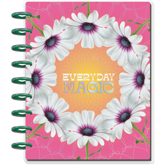 Feilvare - Psychedelic Florals - Classic Vertical Happy Planner - 12 Months