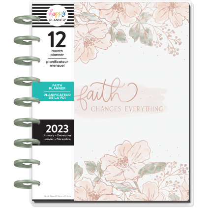 Feilvare - Faith & Florals - Classic Faith Happy Planner - 12 Months