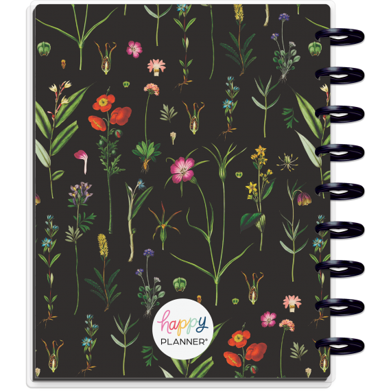 Feilvare - Deep Botanicals - Classic Vertical Happy Planner - 12 Months