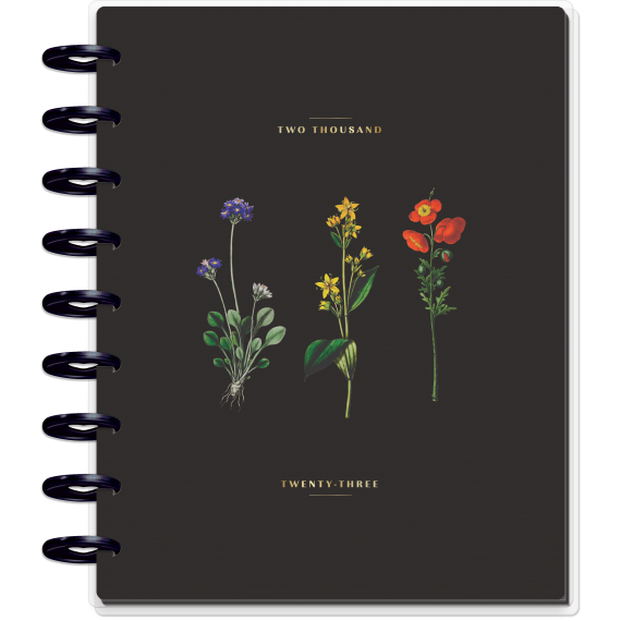 Feilvare - Deep Botanicals - Classic Vertical Happy Planner - 12 Months