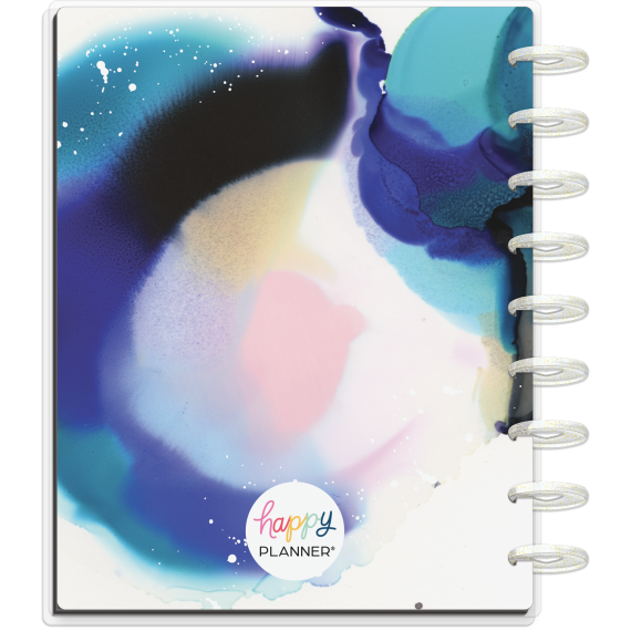 Feilvare - Inky Florals - Classic Wellness Happy Planner - 12 Months