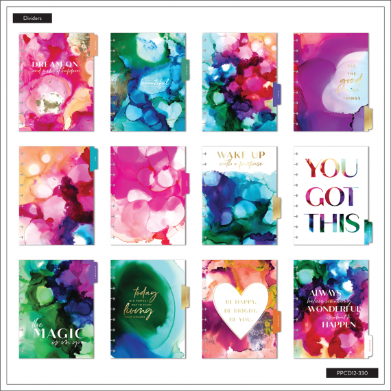Feilvare - Live in Color - Classic Horizontal Happy Planner - 12 Months