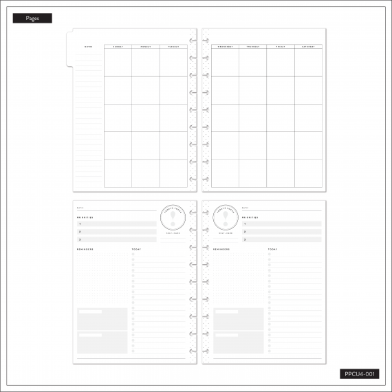 Funcky Abstract - Classic Daily Undated Happy Planner - 4 Months