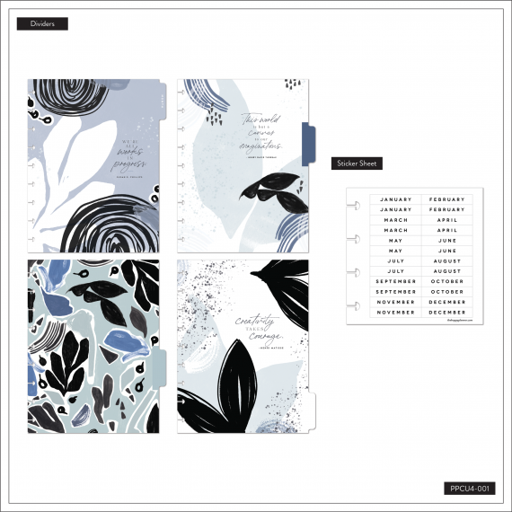 Funcky Abstract - Classic Daily Undated Happy Planner - 4 Months