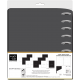 Work + Life Black & White - Classic Vertical Professional Happy Planner - 12 Months