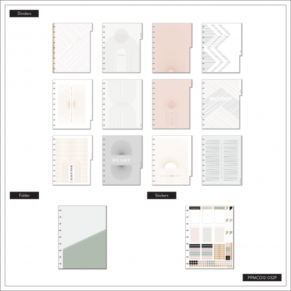 Work + Life Neutrals - Classic Vertical Professional Happy Planner - 12 Months