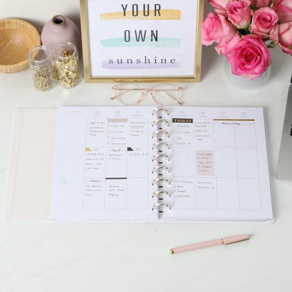 Work + Life Neutrals - Classic Vertical Professional Happy Planner - 12 Months