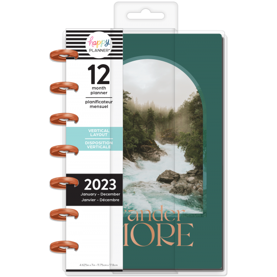 Feilvare - Getaway Vibes - Mini Vertical Happy Planner - 12 Months