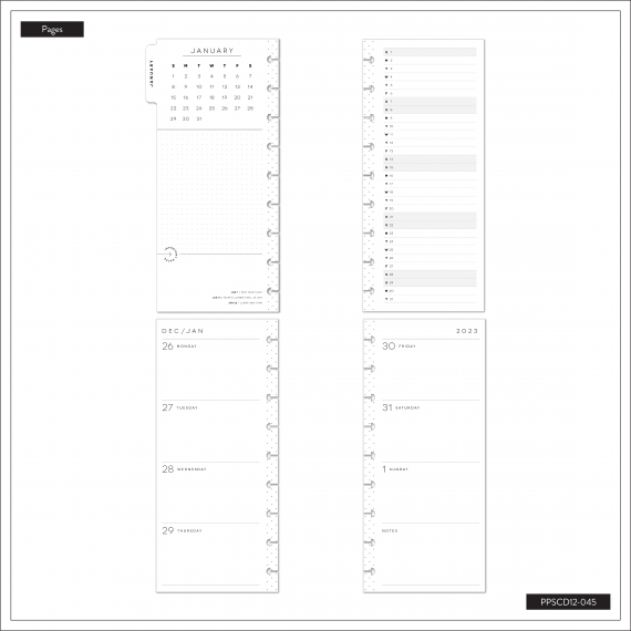 Tie Dye Fitness - Skinny Classic Happy Planner - 12 Months