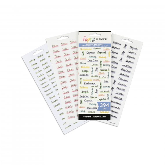 Hand-Lettered Basics - 8 Sticker Sheets