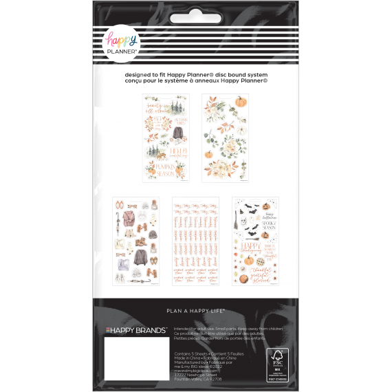 Fall Harvest - 5 Sheet Sticker Sheet