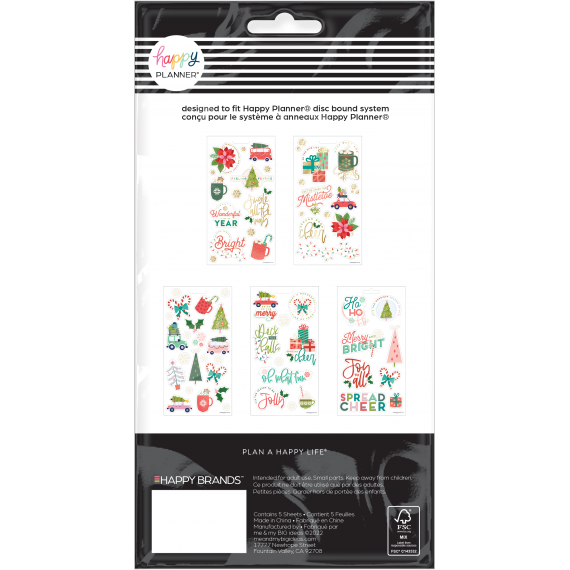 Merry Christmas - 5 Sheet Sticker Sheet