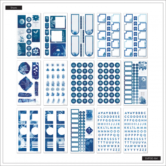 Cyanotype - Classic Value Pack Stickers