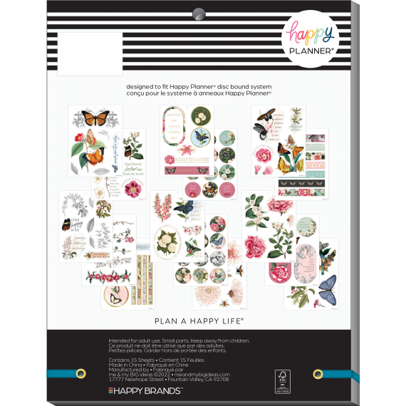 Butterflies & Blooms - Large Value Pack Stickers