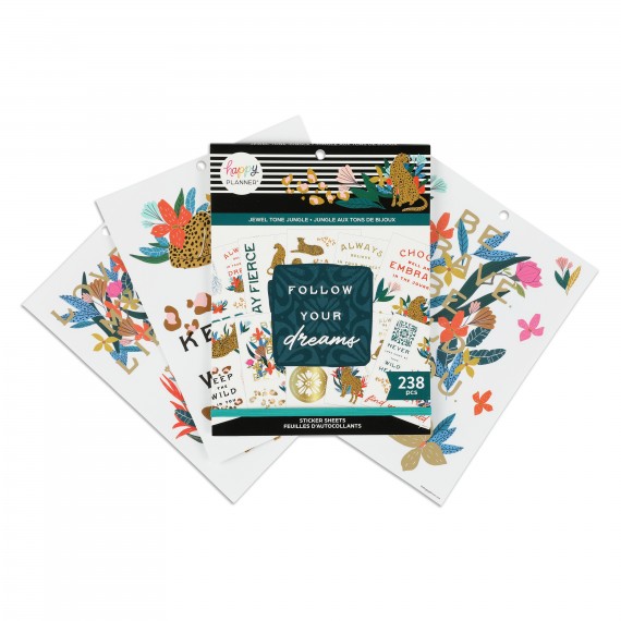 Jewel Tone Jungle - Large Value Pack Stickers