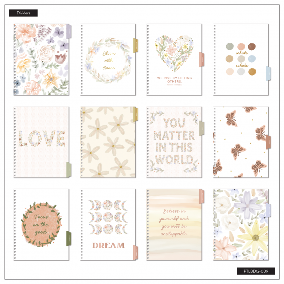 Painted Blossoms - Big Twin Loop Planner - 12 Month