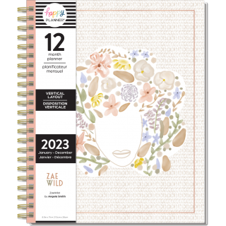 Painted Blossoms - Big Twin Loop Planner - 12 Month